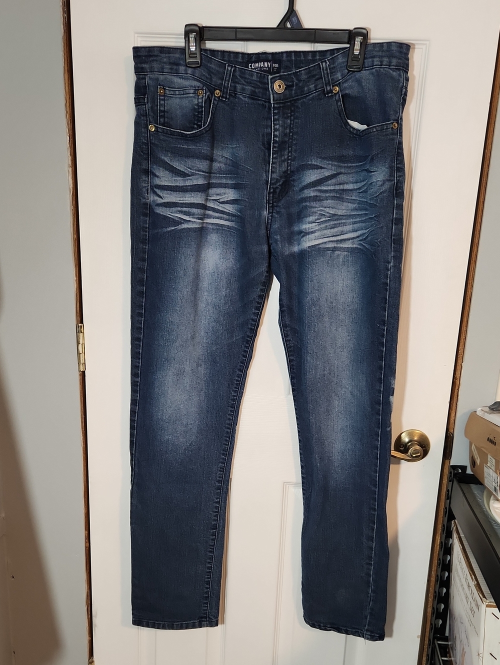 Slim Straight Men’s Jeans in Dark Blue - COMPANY 81